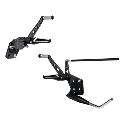 Forward Control Kit for Softail V-Tech with side stand Black
