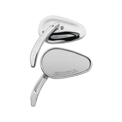  Tapered Billet Mirror Chrome 