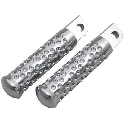  Spiral Foot Pegs Chrome 