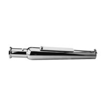 Silencieux universelle trumpet - Longueur 19" et diamètre d'entrée 1,75" - Chromé