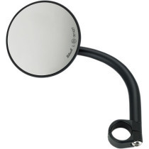MIRROR LG RND W/MNT 1" BK