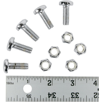 NUT KIT/ROTOR BOLT KIT TORX® 5/16"-18 X 7/8" CUSTOM REPLACEMENT CHROME NATURAL