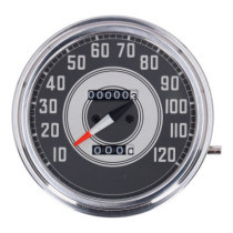 FL speedometer, ''41-45 face'', silver/black. 1:1 MPH