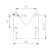 Zieger, under fender license plate bracket kit. Pro1