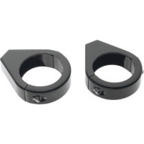  Turn Signal Relocation Clamp for 41 mm Tubes Black 