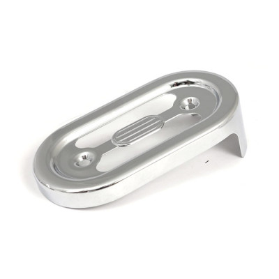 Voltage regulator/rectifier cover. Chrome
