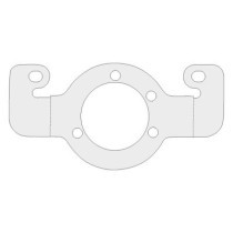 Air cleaner adapter bracket. Chrome