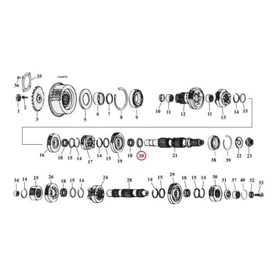 SPACER, MAINSHAFT