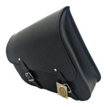Sacoche latérale de bras oscillant - 12L - Harley Davidson Sportster - En Cuir noir