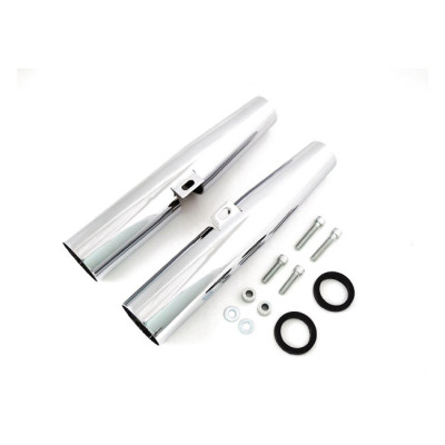 Caches Tubes de Fourche - Harley Davidson Sportster de 2004 à 2015 sauf Forty eight - Chromé