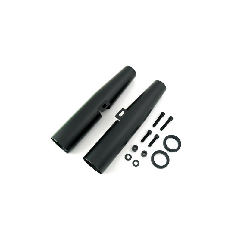 Caches Tubes de Fourche - Harley Davidson Sportster de 1988 à 2003 - Noir