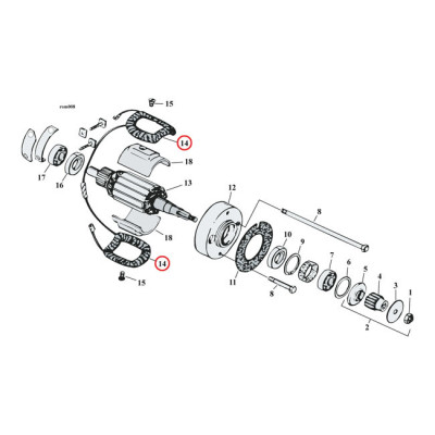 Field coils, generator 6-Volt