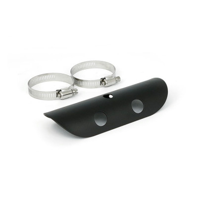 Universal Bullet Hole heat shield 7"  long black
