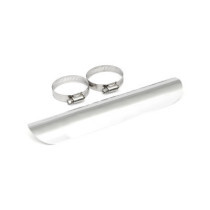 Pare chaleur droit - 10" de long (25,4cm) - Pour échappement de diamètre 1.75" (4,5cm) - Chrome