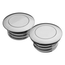  Screw In Pop-Up Gas Cap Set Vented and non-Vented set Chrome 