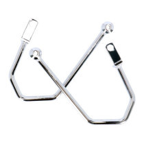 Highway Hawk, saddlebag support kit. Chrome