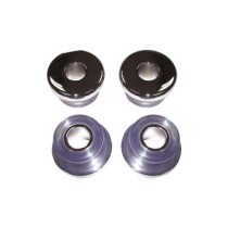  Heavy-Duty Polyurethane Handlebar Damper Kit Chrome Clear 