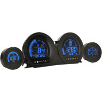 Kit de compteurs Koso HD-6 - Harley Davidson Touring à partir de 2014 - Bleu