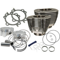 Kit Cylindres Pistons S&S Big Bore 100" ci - Harley Davidson Dyna, Softail, Touring de 1999 à 2006 - Noir wrinckle