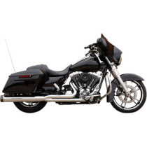 EXHAUST SYSTEM 2-1 SIDEWINDER CHROME W/BLACK END CAPS