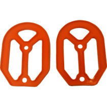 Insert de repose-pieds Qualifier - Harley Davidson - caoutchouc - orange