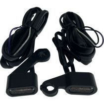 Clignotants à led avant - verre clair - led ambre/blanc - pour HD Sportster XL de 2004 à 2013