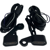 Clignotants à led de guidon - verre fumé - led ambre/blanc - pour HD Sportster XL de 2004 à 2013