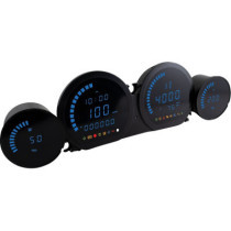 Kit de compteurs Koso HD-03L - Harley Davidson Touring à partir de 2014 - Bleu