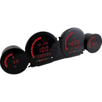 Kit de compteurs Koso HD-03L - Harley Davidson Touring à partir de 2014 - Rouge