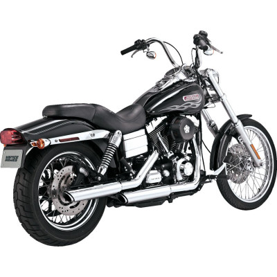 MUFFLERS 3" TWIN SLASH CHROME DYNA