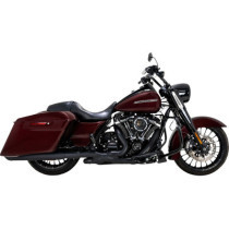 MUFFLERS TWIN SLASH ROUND BLACK TOURING