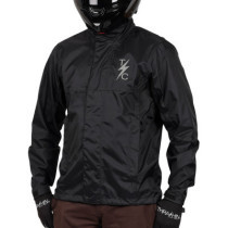 JACKET MISSION WATERPROOF RAIN BLACK LG