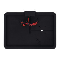 CPV, ''slide-in'' license plate bracket. Side mount, black