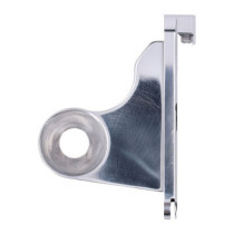 CPV, ''slide-in'' license plate bracket. Side mount, polished