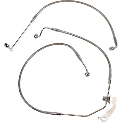 Kit durite frein arrière - pour HD Touring de 2009 à 2013 - sans ABS - à partir de 2018 - inox tressé