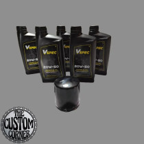 Kit vidange Huile synthèse - Harley Davidson V-Rod - filtre noir