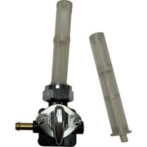 PETCOCK VAC LEFT OUTLET BLK