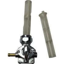 PETCOCK VAC LEFT OUTLET CHR