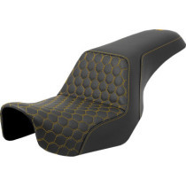 Selle Saddlemen Step Up Honeycomb - Harley Davidson Dyna à partir de 2006 - Surpiqures or