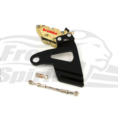 Kit étrier arrière 4 pistons Brembo - Harley Davidson Softail à partir de 2018 - Or