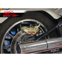 Kit étrier arrière 4 pistons Brembo - Harley Davidson Softail à partir de 2018 - Or