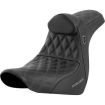 SEAT SDC PERF GRIPPER W/BR GREY STITCH