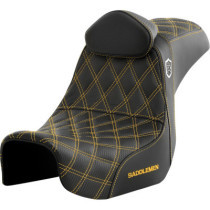 Pro Series SDC Performance Seat - with Backrest - Gold Stitch
