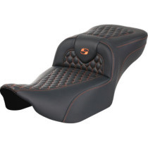 RoadSofa™ Seat - without Backrest - Orange Stitch - Extended