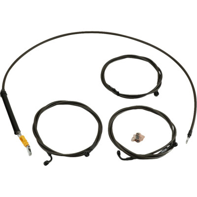 Handlebar Cable/Brake Line Kit - Stock Ape Hanger Handlebars - Midnight