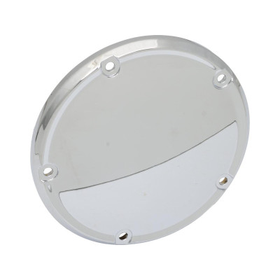  Smooth Derby Cover for Big Twins 5-hole Chrome 