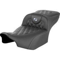 RoadSofa™ Seat - without Backrest - Carbon Fiber - Silver Stitch - Extended
