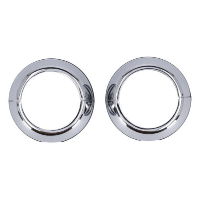 2-PIECE CHROME FORK BOOT COVERS
