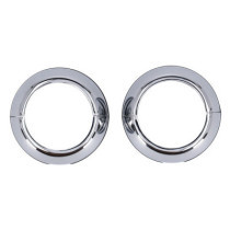 2-PIECE CHROME FORK BOOT COVERS