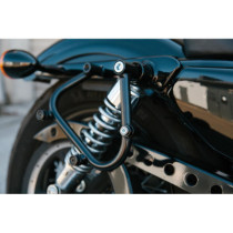 SIDE CARRIER SLC LEFT BLACK Harley Sportster models